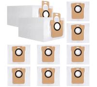 Lot de 10 sacs à poussière pour aspirateurs robot Dreametech L10S Ultra, L10 Ultra, L20 Ultra - Sacs de rechange non tissés à haute filtration de 3 l