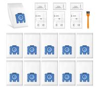 Lot de 10 Sacs Aspirateur GN 3D Compatibles avec Miele Hyclean GN Aspirateurs, pour les Séries Classic C1 Complete C2 Complete C3, S2 S5 S8 avec 3 Filtres Moteur, 3 Filtres et 1 Brosse de Nettoyage
