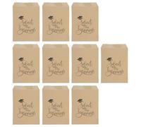 Lot de 10 sacs cadeaux adhésifs pour remise de diplôme, bonbons, biscuits, bonbons, fin d'année pour les nouveaux débuts, félicitations, buffet, 15 x 20 cm