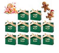 Lot de 10 sacs cadeaux de Noël | Avec nœud - Décoration de fête de Noël, pour partager lors de fêtes, célébrations pour la joie à la maison, la tradition, la famille, l'école et la décoration
