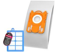 Lot de 10 sacs d'aspirateur + 1 filtre Hepa pour aspirateur AEG VX9-2-ÖKO - 5 couches avec fermeture hygiénique - Type ESM 16 - Avec filtre