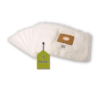 Lot de 10 sacs d'aspirateur compatibles avec Fakir 3682003, 10 sacs à poussière + 1 micro-filtre similaire aux sacs d'aspirateur Fakir 2019 804