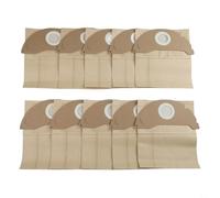 Lot de 10 sacs d'aspirateur compatibles avec Kärcher WD2 MV2 WD 2.200 WD 2.250 6.904-322.0 - Accessoire de rechange en papier non tissé - Grande capacité - Résistant à la déchirure - Entretien des