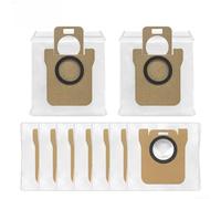Lot de 10 sacs d'aspirateur conçus pour Xiaomi Robot Vacuum 5 et Mijia Robot Vacuum pour 5C avec intégrité d'étanchéité améliorée et gestion efficace du flux d'air