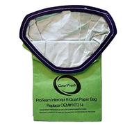 Lot de 10 sacs d'aspirateur de rechange pour ProTeam ProVac FS 6, compatibles avec 107314 avec micro filtre Intercept, capacité de 6 litres, compatible avec Super Coach Pro 6 - GoFree Flex Pro.