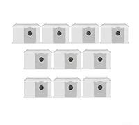 Lot de 10 sacs d'aspirateur ECOVACS pour Deebot X11 OmniCyclone ou X11 Advanced 99,97 % résistants à la déchirure Capacité 3,5 l pour station de vidange automatique