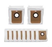 Lot de 10 sacs d'aspirateur pour Conga 15090 Spin for revolution Home&Wash - Sacs de ramassage de poussière haute capacité 3,5 l avec base auto-vidante compatible avec accessoires compatibles