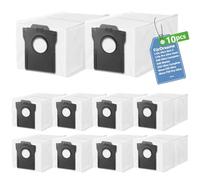Lot de 10 sacs d'aspirateur pour Dreame L10s Ultra Gen 2/Gen 3/X50 Ultra Complete, Dreame L40S/L10/X20/X30/X40/L50/Aqua10 Ultra, Mova Z60/P10/E30/P50/V50, accessoires de rechange