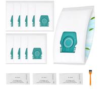 Lot de 10 Sacs D'aspirateur pour Miele Pure TU Sacs à Poussière Guard S1/L1 Silence/Junior/Allergy/Parquet XL/Flex/AllFloor/Performance/Cat/Dog/Comfort/Red Pulse Series avec 3 Filtres D’évacuation