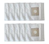 Lot de 10 sacs d'aspirateur SMS en microfibre type E67 pour Morphy Richards Compact 73For 159 et réutilisables Proaction VC3 pour modèles 12 cylindres