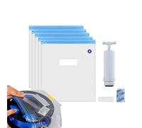 Lot de 10 sacs de rangement à filament en polypropylène avec 4 clips | Ensemble de sacs d'étanchéité épais pour bobine | Kit de protection contre la poussière par compression sous vide avec pompe