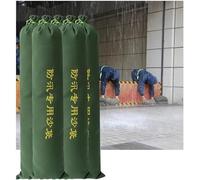 Lot de 10 sacs de sable de protection contre les inondations en toile durable pour la protection contre la pluie sur les portes et les fenêtres, prévention des inondations pour un usage domestique