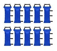 Lot de 10 sacs de sable robustes pour une pondération fiable de l'auvent, design facile à remplir pour les événements en plein air (1000D bleu)