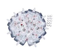 Lot de 10 sacs de sang pour décorations d'Halloween pour boissons, gobelets, conteneurs pour cadavres de vampire, accessoires de poche de sang de vampire, fournitures de fête d'Halloween