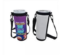 Lot de 10 sacs de transport vierges en néoprène pour bouteille d'eau, 590 ml, étui en néoprène imprimé par transfert thermique, pour tasse de diamètre 60 mm-90 mm, cadeau idéal à faire soi-même