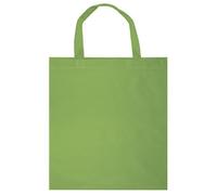 Lot de 10 sacs en tissu allongés avec poignées intermédiaires, Vert pomme