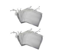 Lot de 10 sacs filtrants en nylon blanc - Maille fine - Pour brassage maison, bière, vin, cidre, houblon sec et fournitures de brassage (15,2 x 19,8 cm (largeur x hauteur)), filtres et filtrage de