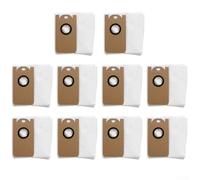 Lot de 10 sacs filtrants réutilisables pour aspirateur robot Laresar L6 Pro, convient également pour Ultenic T10 pour les besoins de nettoyage continus