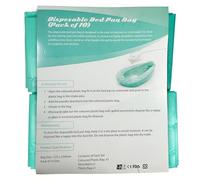 Lot de 10 sacs jetables avec gel absorbant - Sacs hygiéniques anti-fuite et sans odeur pour personnes âgées, patients et toilettes de chevet