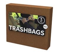 Lot de 10 sacs poubelles biodégradables pour poubelle de camping verte Taille S 3 litres