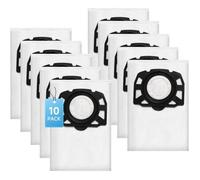 Lot de 10 Sacs pour aspirateur Karcher WD4 WD4 / WD6 / Premium/MV4/MV5/MV6
