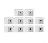 Lot de 10 sacs sous vide ECOVACS pour Deebot X11, OmniCyclone X11 Pro, Omni X11 Famille avec tissu non tissé et couches de fibres soufflées par fusion