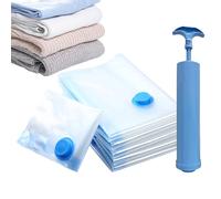 Lot de 10 sacs sous vide pour voyage, réutilisables, portables, économiseurs d'espace, pour les déménagements, les armoires, les vêtements, les lits, les valises et