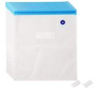 Lot de 10 sacs sous vide réutilisables avec pompe à main, pour congeler et stocker les restes et ingrédients (30 x 34 cm)
