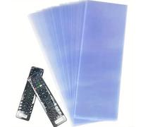 Lot de 10 sacs thermorétractables en PVC transparent pour télécommande Smart TV et climatiseur, haute transmission de la lumière, résistant à la poussière, à utiliser (6 x 25 cm)