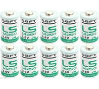 lot de 10 Saft LS 14250 Ls14250 C 1/2 pile AA 3,6 V 1200 mAh Haute capacité