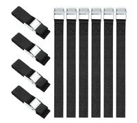 Lot de 10 Sangle d'Arrimage,25mm x 50cm Sangle de Serrage,Sangle Porte Velo avec Boucle de Fermeture,Selon DIN en 12195-2,Convient pour Regrouper des Fourgonnettes, des Motos et des Camions(50CM)