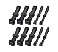 Lot de 10 sangles d'arbre réglables et robustes - Attaches de support en caoutchouc résistantes aux intempéries pour tuteurage, protections flexibles pour jeunes arbres et troncs d'arbustes, ancrages