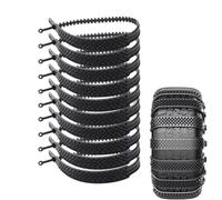 Lot de 10 sangles de fixation pour pneus à neige, poignées antidérapantes | Sangles de pneu pour neige pour véhicules à moteur tels que camionnettes, camping-cars, camionnettes, SUV et