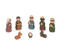 Feeric Lights et Christmas - Acc Santon x8 lioria resine h8 | 4 x 3,3 x 8 cm, Sans montage, Usage intérieur, Finitions dorées, Personnages et animaux