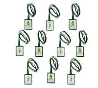 Lot de 10 scapulaires verts | Une étiquette double face avec image de la Sainte Mère et le Cœur Immaculé de Marie | Excellent cadeau catholique pour confirmation | Consolation chrétienne