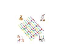 Lot de 10 scellants multi-usages, scellants amovibles multi-usages, attaches de câble zippées, haute élasticité, organiseur de cordon élastique pour sceller les sacs alimentaires et organiser les fils