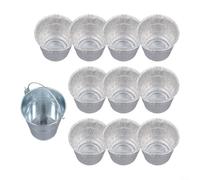 Lot de 10 seaux de graisse pour barbecue Traeger avec doublure en aluminium pour une élimination rapide et propre
