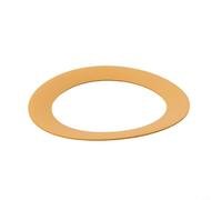 Lot de 10 segments de piston en caoutchouc pour compresseur d'air silencieux d'huile 550 W, ensemble de joints de revêtement de cylindre isolés 68 x 48 x 0,8 mm, résistant à l'usure