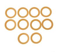 Lot de 10 segments de piston en caoutchouc pour compresseur d'air silencieux d'huile 550 W, joints isolés haute température, pièces de rechange résistantes à l'usure 68 x 48 x 0,8 mm