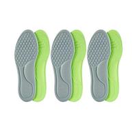 Lot de 10 semelles orthopédiques unisexes en mousse à mémoire de forme pour chaussures de sport absorbant la transpiration Gris 3 paires 43-44