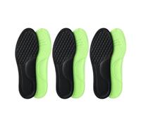 Lot de 10 semelles orthopédiques unisexes en mousse à mémoire de forme - Semelles désodorisantes - Absorbent la transpiration - Accessoires de chaussures - Noir - 45-46