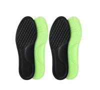 Lot de 10 semelles orthopédiques unisexes en mousse à mémoire de forme - Semelles désodorisantes - Absorbant la transpiration - Accessoires de chaussures - Noir - 41-42