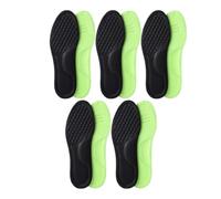 Lot de 10 semelles orthopédiques unisexes en mousse à mémoire de forme - Semelles désodorisantes pour chaussures de sport - Absorbe la transpiration - Accessoire de chaussures - Noir - 35-36