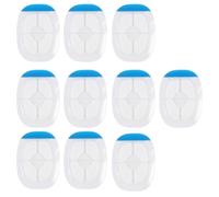 Lot de 10 Senttries de pieds transparents crème ventilés contre la résistance pour un usage quotidien avec dos gluant recyclable Protège-talons confortables pour la marche