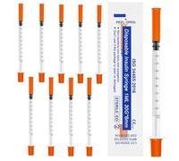 Lot de 10 seringues en plastique de 1 ml pour colostrum avec aiguille individuelle 30 g x 8 mm Outils de mesure de précision