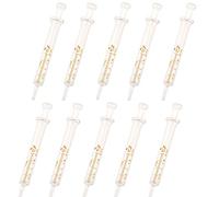 Lot de 10 seringues réutilisables en verre, 2 ml, diamètre standard, injecteur, échantillon de laboratoire