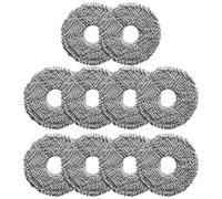 Lot de 10 serpillères compatibles avec aspirateur et balai Conga 13090 Spin Revol Home - Lavable en machine - Pour sols en bois dur et carrelage