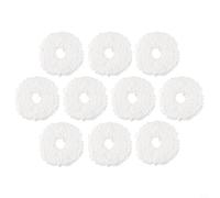 Lot de 10 serpillères de rechange pour aspirateur Eureka J12 pour aspirateur Ultra Robot, chiffon de nettoyage en microfibre doux, lot de 4 et 10 options, compatible avec Eureka