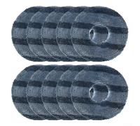 Lot de 10 serpillères de rechange pour aspirateur robot Yeedi et Eufy Omni C20, chiffons en microfibre pour balai à franges ordinaire, kit d'accessoires compatibles