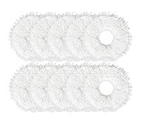 Lot de 10 serpillères de rechange pour aspirateur robot Yeedi Mop Station - Laine en microfibre augmentée